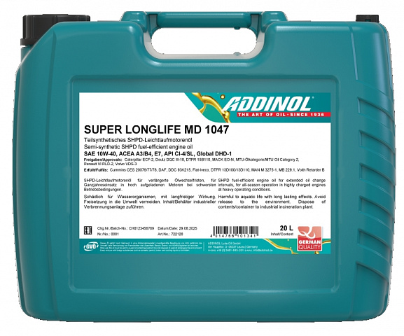 Моторное масло Addinol Super Longlife MD 1047